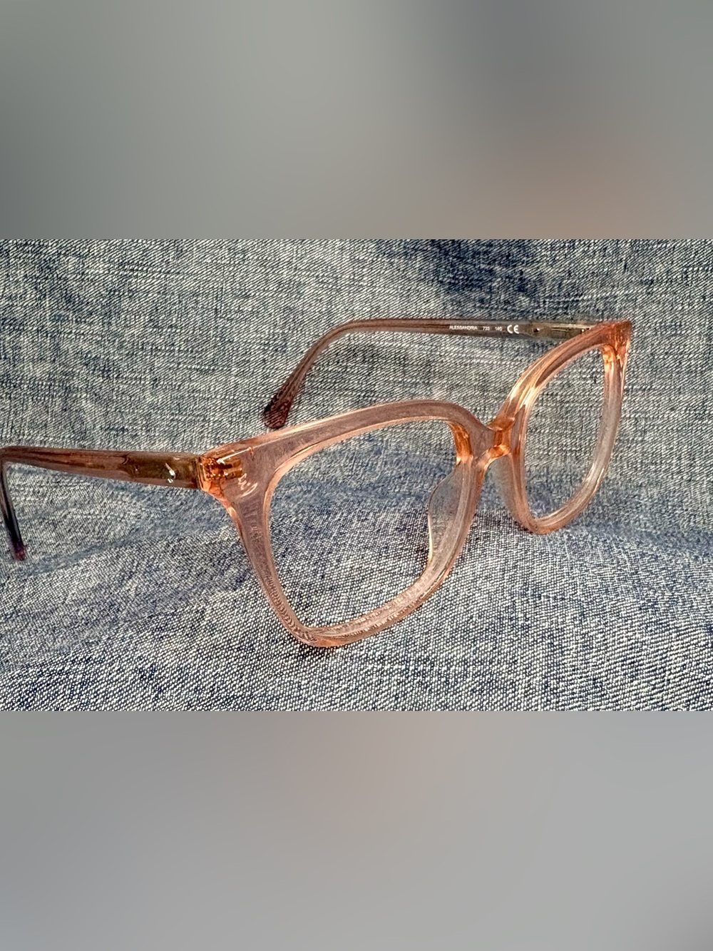 2 Pair Kate Spade Women Eyeglass Frames Cat Eye Oval Tortoiseshell Crystal Pink - Picture 7 of 10